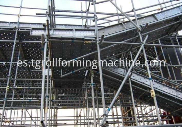 Steel Walk Board Scaffolding Roll Forming Machine Line